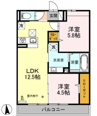 【間取り】 | オリヴィエ（D-ROOM）
