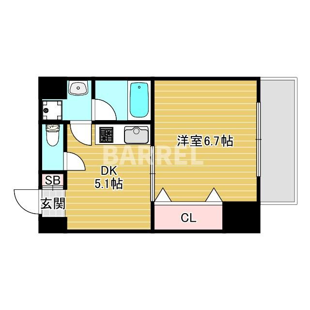 エクセル新大阪の間取り