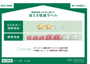 K&T前原の省エネ性能ラベル