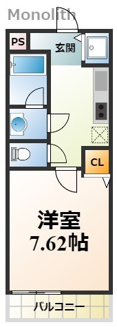 パセオ久米田の間取り