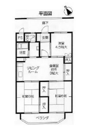 パールハイツ竹若の間取り