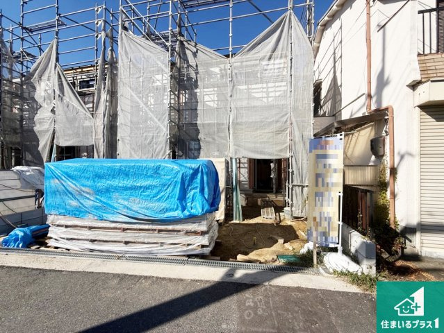 ◆柏原市玉手町　第3期　新築一戸建ての外観|現在の進捗状況です！順調に作業進行中、完成が待ち遠しいです！詳細の間取り等、お気軽にお問い合わせください！