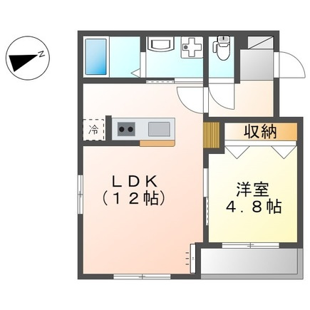 【間取り】 | ソレイユ平和島 | 間取図