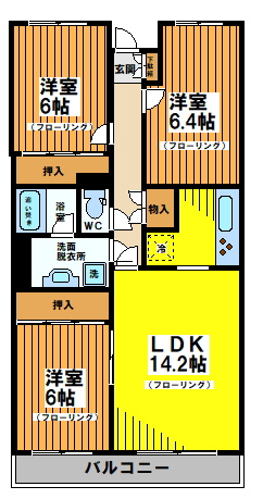 エクセルハイツの間取り