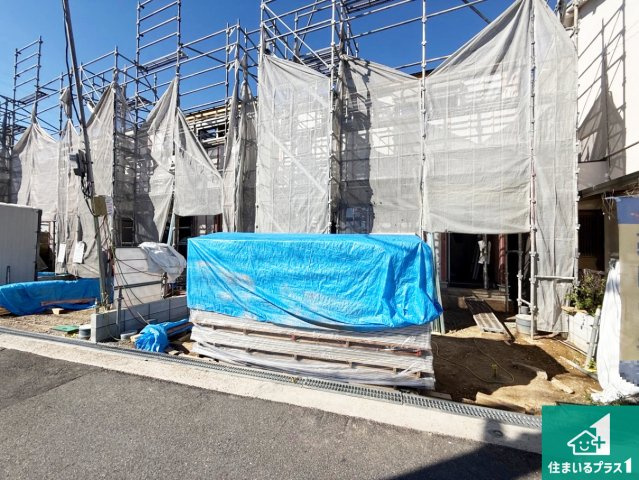 ◆柏原市玉手町　第3期　新築一戸建ての外観|現在の進捗状況です！順調に作業進行中、完成が待ち遠しいです！詳細の間取り等、お気軽にお問い合わせください！