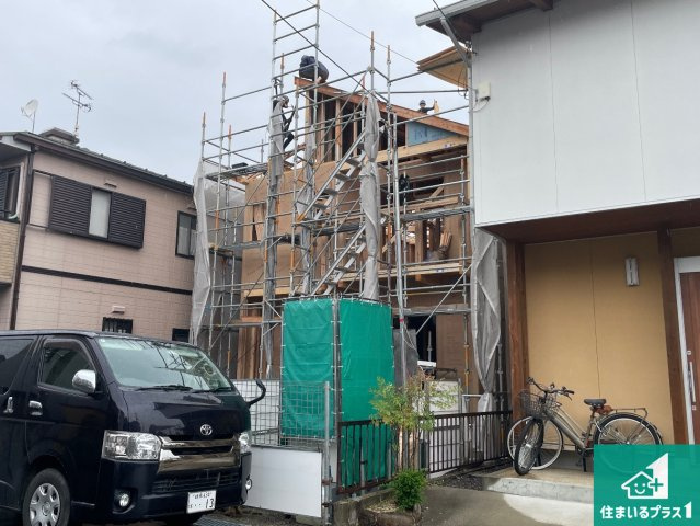 近江八幡市堀上町　第1期　新築一戸建ての外観|現在建築中！落ち着いた街並みで新生活を始めることが出来そう！周辺の物件も併せてご紹介させて頂きます！