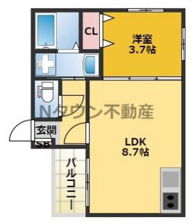 【間取り】 | FERIO平安通 | 間取りです。