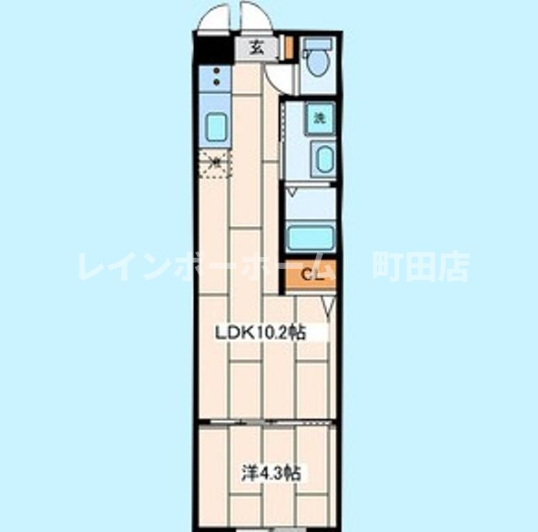 Retro hashimoto※初期費用分割あと払いサービス利用可能物件の間取り