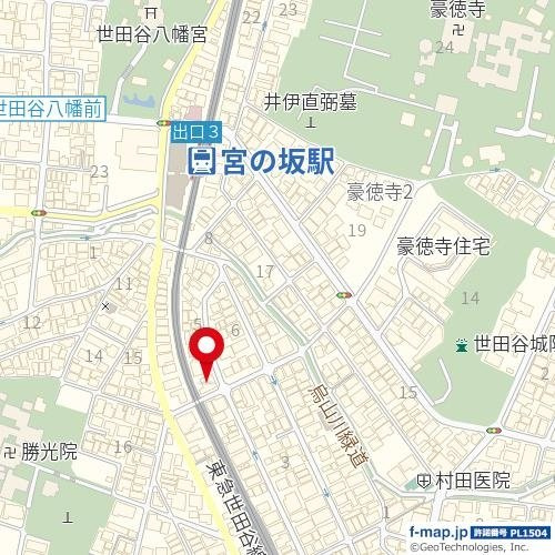 世田谷区桜１丁目の賃貸マンションの地図