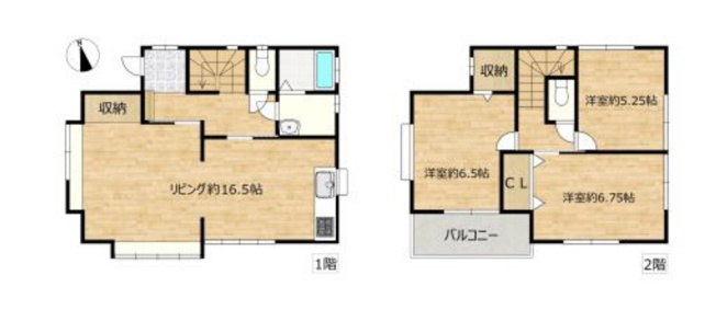【間取り】 | 鶴ヶ島市下新田　中古戸建