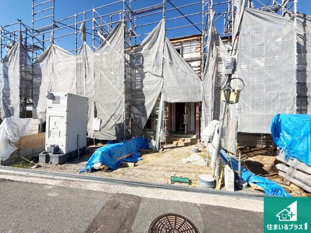 ◆柏原市玉手町　第3期　新築一戸建ての外観|現在の進捗状況です！順調に作業進行中、完成が待ち遠しいです！詳細の間取り等、お気軽にお問い合わせください！