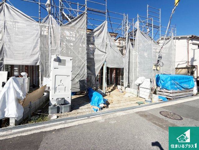 ◆柏原市玉手町　第3期　新築一戸建ての外観|現在の進捗状況です！順調に作業進行中、完成が待ち遠しいです！詳細の間取り等、お気軽にお問い合わせください！
