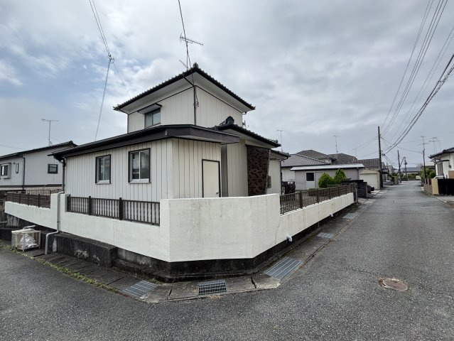 金山町朝日台 5DK 敷地面積170坪の前面道路含む現地写真