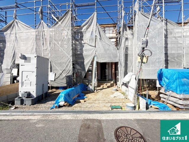 柏原市玉手町　第3期　新築一戸建ての外観|現在の進捗状況です！順調に作業進行中、完成が待ち遠しいです！詳細の間取り等、お気軽にお問い合わせください！