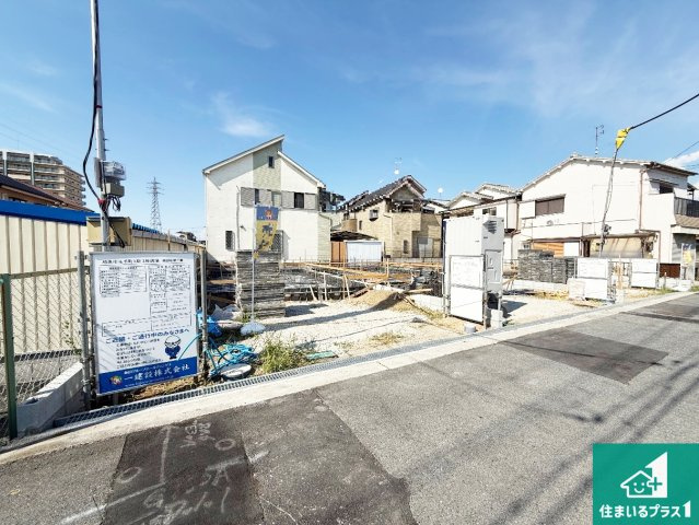 柏原市玉手町　第3期　新築一戸建ての外観|現在の進捗状況です！順調に作業進行中、完成が待ち遠しいです！詳細の間取り等、お気軽にお問い合わせください！