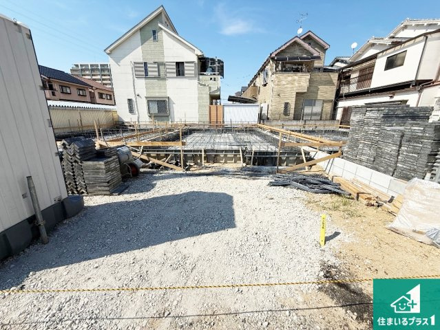 柏原市玉手町　第3期　新築一戸建ての外観|現在の進捗状況です！順調に作業進行中、完成が待ち遠しいです！詳細の間取り等、お気軽にお問い合わせください！