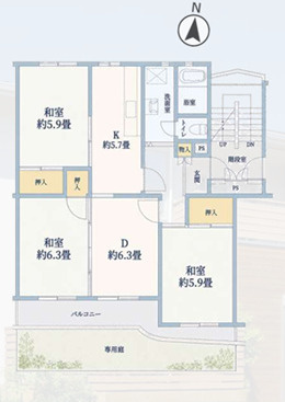 茅ヶ崎海岸松が丘ハイツＨ棟