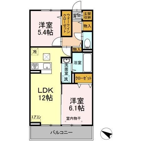 レジデンスヒルトップⅨの間取り