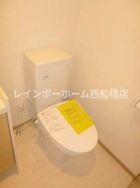 市川市南八幡５丁目のアパートのトイレ