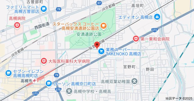 LeVert（ルヴェール）高槻の地図