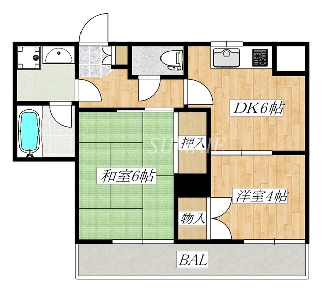 仙ノ倉ハイツの間取り|間取りです☆
