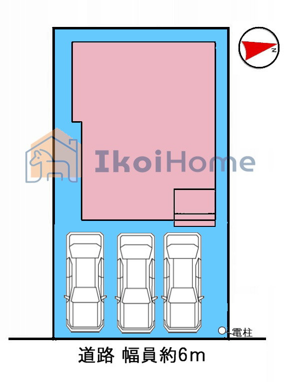 神戸市西区高津橋　新築戸建のその他|【ホームページに現地動画掲載中】お車は並列３台可能です！前面道路も広く約6ｍございます