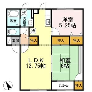 【間取り】 | パレ・ボヌールⅡ