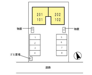 【区画図】 | パレ・ボヌールⅡ