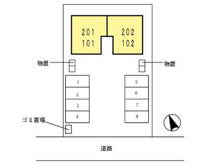 【区画図】 | パレ・ボヌールⅡ