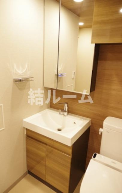 新宿区下落合１丁目の賃貸マンションの独立洗面台