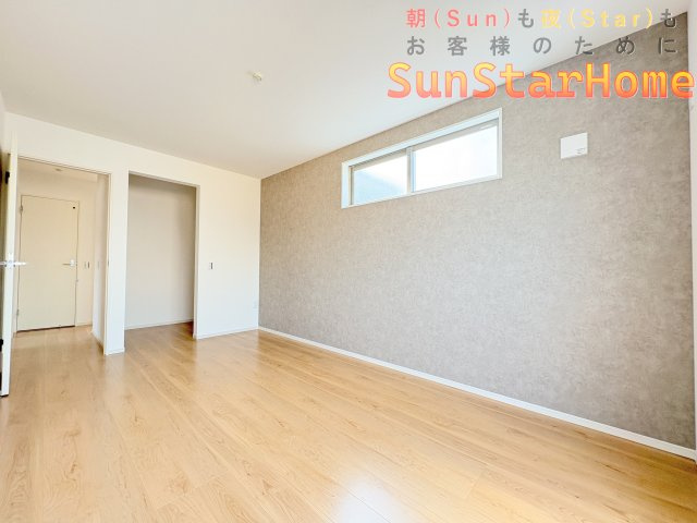 【サンスタ現地販売物件】羽村市神明台3丁目　限定1邸　太陽光発電付新築戸建の洋室|完成予想内観イメージです