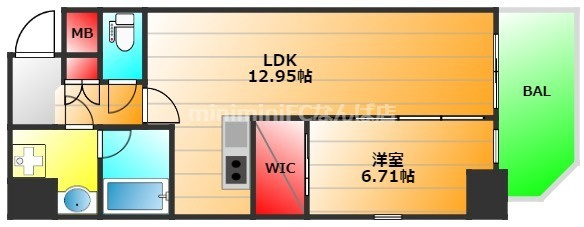 プレジオ鎗屋町の間取り|現状有姿　