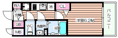 【間取り】 | ララプレイス大阪福島アビリテ