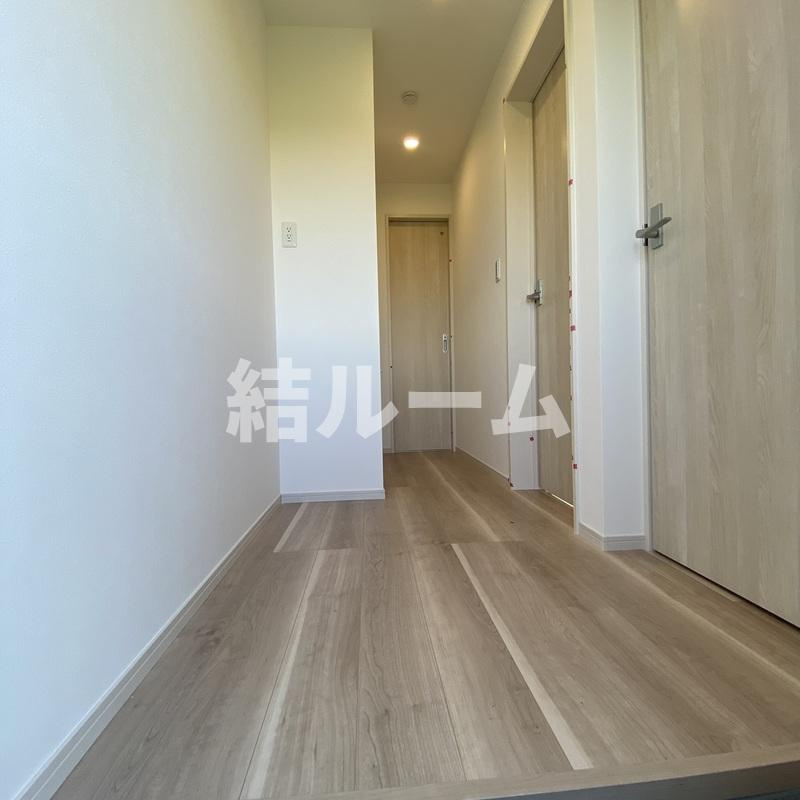 板橋区新河岸３丁目のアパートの玄関