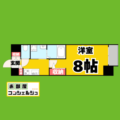 エステムコート名古屋今池アーバンゲートの間取り