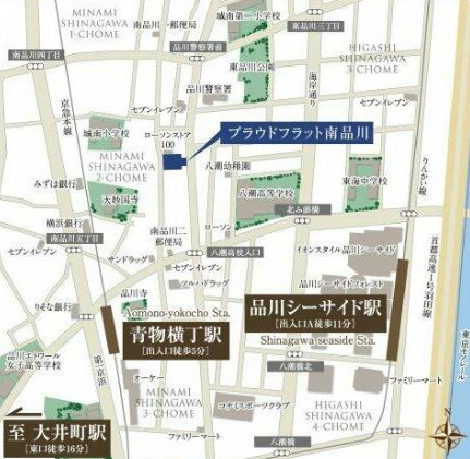 【地図】 | プラウドフラット南品川 | 周辺地図です