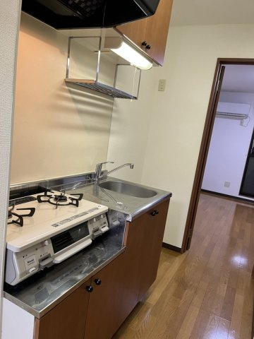 世田谷区桜丘４丁目のアパートのキッチン