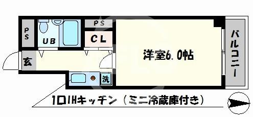 ライズ芦原橋の間取り|ライズ芦原橋　間取り