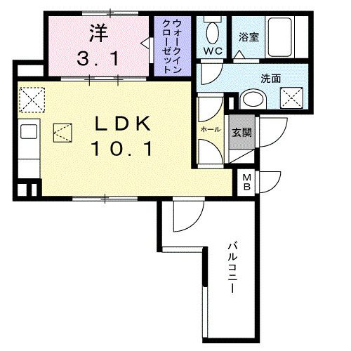 カーサ　アヴァンツァーレの間取り