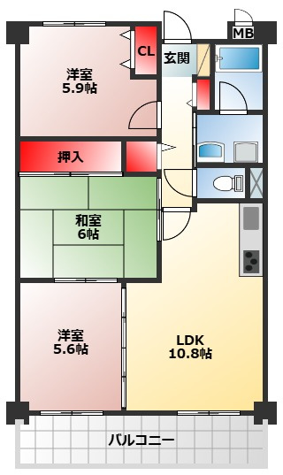 【間取り】 | ウィステリア 