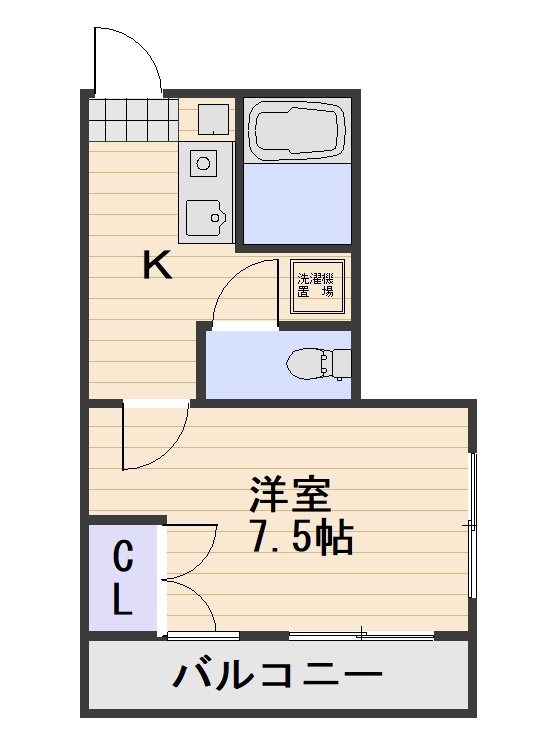 パレス下中野の間取り