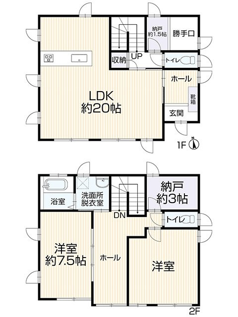 中古戸建　瑞穂市古橋　平成16年築の間取り