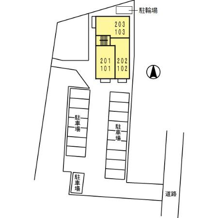 グレイスコートの区画図