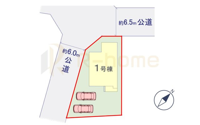 牛久市南20期　新築戸建て　1号棟の区画図|大きなお買い物だからこそ、メリット・デメリットを伝えさせて頂きます。
R-homeにお任せください♪