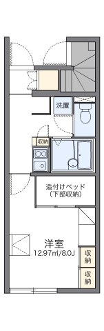 レオパレスアトリオ　Ａの間取り
