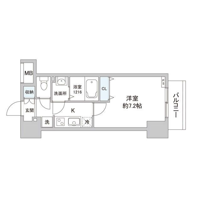 スカイグランデ日暮里の間取り|間取りです。
