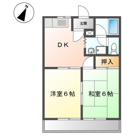 アイランドハイム　　　刈谷市近郊の賃貸はクラスホーム刈谷店の間取り