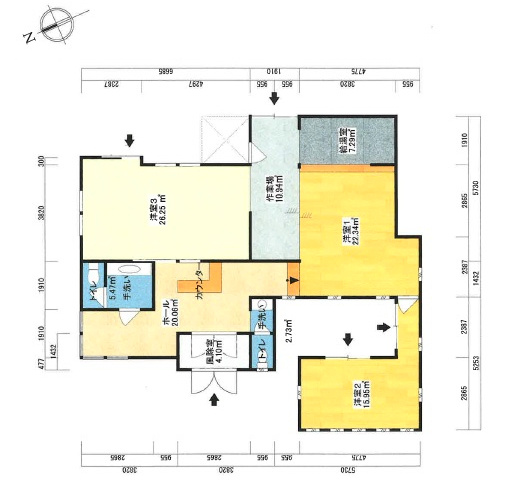 茶屋町テナントの間取り