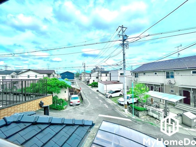 守山区川村町の展望|前面に視界を遮る高い建物がなく、開放的な景色が広がります