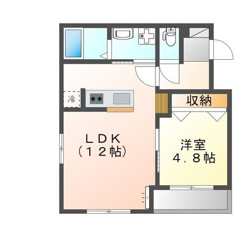 ソレイユ平和島の間取り|間取りです。
